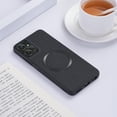 thumbnail image 1 of Case Compatible with Motorola Moto G 5G 2024, Plain Fabric Back TPU Frame Magsafe Ultra Slim Lightweight Shockproof Anti-Falling Protective Thin Back Case Cover for Motorola Moto G 5G 2024, Black, 1 of 8