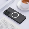thumbnail image 1 of Case Compatible with Motorola Moto G Stylus 5G 2024, Plain Fabric Back TPU Frame Magsafe Ultra Slim Lightweight Shockproof Anti-Falling Protective Thin Back Case for Moto G Stylus 5G 2024, Gray, 1 of 8