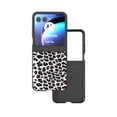 thumbnail image 1 of Case Compatible with Motorola Razr 60 / Motorola Razr 2025, Luxury Leopard Design Non-Slip + Shockproof Rugged PC Frame Drop Protective Ultra Slim Phone Case Cover, Silver, 1 of 4