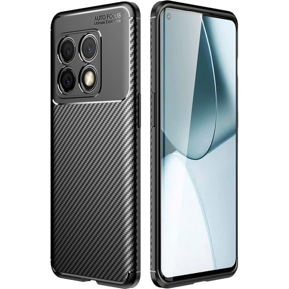 Case Compatible with OnePlus 10 Pro,Slim Shockproof Soft TPU Protective Shell Cover Dustproof Shockproof Silica Nice Touch Felling Simple Style for OnePlus 10 Pro (Black)