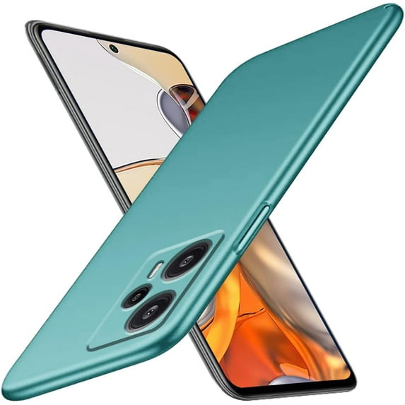 Case Compatible with Poco F5 Case Shockproof, Ultra Thin Xiaomi Poco F5 Case Matte Hard PC Phone Case Shockproof Anti-Scratch Protective Cases (Green)