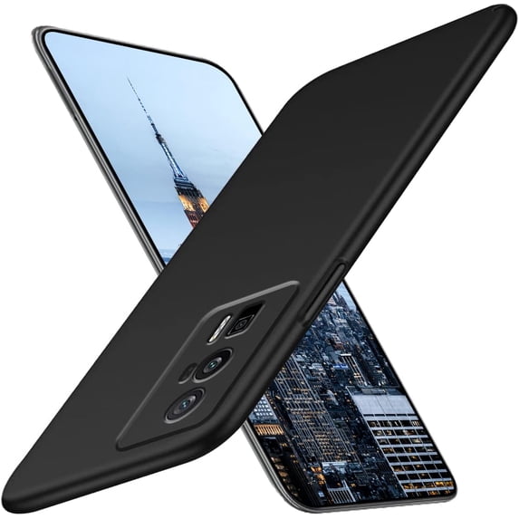 Case Compatible with Poco F5 Pro Case Shockproof, Ultra Thin Xiaomi Poco F5 Pro Case Matte Hard PC Phone Case Shockproof Anti-Scratch Protective Cases (Black)