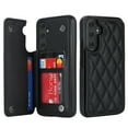 thumbnail image 1 of Case Compatible with Samsung Galaxy A16 5G, Stylish Card Slots Kickstand PU Leather Back Case Magnetic Closure RFID Blocking Drop Protective Shockproof Cover for Samsung Galaxy A16 5G, Black, 1 of 8
