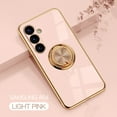 thumbnail image 1 of Case Compatible with Samsung Galaxy A54 5G, with Ring Holder Plating Kickstand Cover Slim Soft Flexible TPU Protective Shock-Absorbing Phone Cases for Women for Samsung Galaxy A54 5G - Pink, 1 of 9