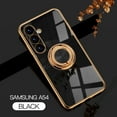 thumbnail image 1 of Case Compatible with Samsung Galaxy A54 5G, with Ring Holder Plating Kickstand Cover Slim Soft Flexible TPU Protective Shock-Absorbing Phone Cases for Women for Samsung Galaxy A54 5G - Black, 1 of 9