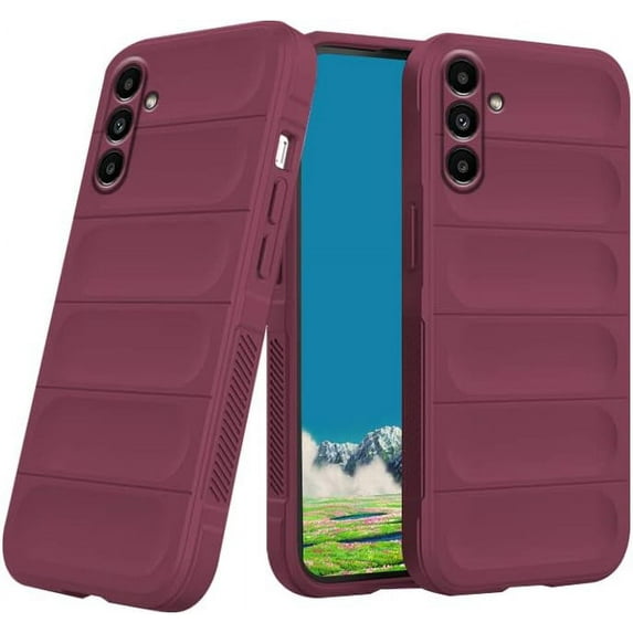 Case Compatible with Samsung Galaxy A54 5G Case Shockproof, Soft TPU Slim Samsung A54 5G Case for Women Men Anti-Scratch Protective Phone Case (Wine Red)