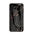 thumbnail image 1 of Case Compatible with Samsung Galaxy A55, Marble Pattern Temepered Glass Design Scratch-Resistant, TPU Bumper Shock-Proof Anti-Drop Protection, Frame Slightly Convex Protection Case, Gold Black, 1 of 11