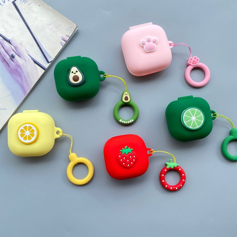 Case Compatible for Samsung Galaxy Buds Live 2020 Galaxy Buds Pro 2021 GMYLE 3D Cartoon Cute Soft Silicone Protective Shockproof Earbuds with