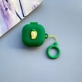 thumbnail image 1 of Case Compatible for Samsung Galaxy Buds Live 2020 & Galaxy Buds Pro 2021, GMYLE 3D Cartoon Cute Soft Silicone Protective Shockproof Earbuds with Keyring Case Cover Skin (Mango Green), 1 of 1