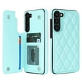 thumbnail image 1 of Case Compatible with Samsung Galaxy S25, Stylish Card Slots Kickstand PU Leather Back Case Magnetic Closure RFID Blocking Drop Protective Shockproof Cover for Samsung Galaxy S25, Mint, 1 of 7