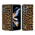 thumbnail image 1 of Case Compatible with Samsung Galaxy Z Fold 5, Luxury Leopard Design Non-Slip + Shockproof Rugged PC Frame Drop Protective Ultra Slim Phone Case Cover for Samsung Galaxy Z Fold 5, Gold, 1 of 5