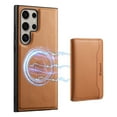 thumbnail image 1 of Case Compatible with Samsung S24 Ultra Wallet Case, Premium Leather 2 in 1 Detachable Wallet Card Holder Kickstand Magnetic Wireless Charging Protective Cover for Samsung Galaxy S24 Ultra, Khaki, 1 of 15