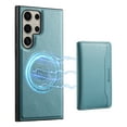 thumbnail image 1 of Case Compatible with Samsung S24 Ultra Wallet Case, Premium Leather 2 in 1 Detachable Wallet Card Holder Kickstand Magnetic Wireless Charging Protective Cover for Samsung Galaxy S24 Ultra, Blue, 1 of 15