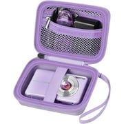 Case Compatible with VAHOIALD FHD 1080P Digital Camera/for CAMKORY Digital Point and Shoot/for KODAK PIXPRO FZ45-BK 16MP Vlogging/for IWEUKJLO/for Nsoela, Holder for SD Card More (Purple)