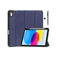 thumbnail image 1 of Case Compatible with iPad 10th Generation 10.9 Inch 2022 with Pencil Holder, Protective Stand Cover with Soft Back, Auto Sleep/Wake + Universal Stylus Pen, 1 of 7