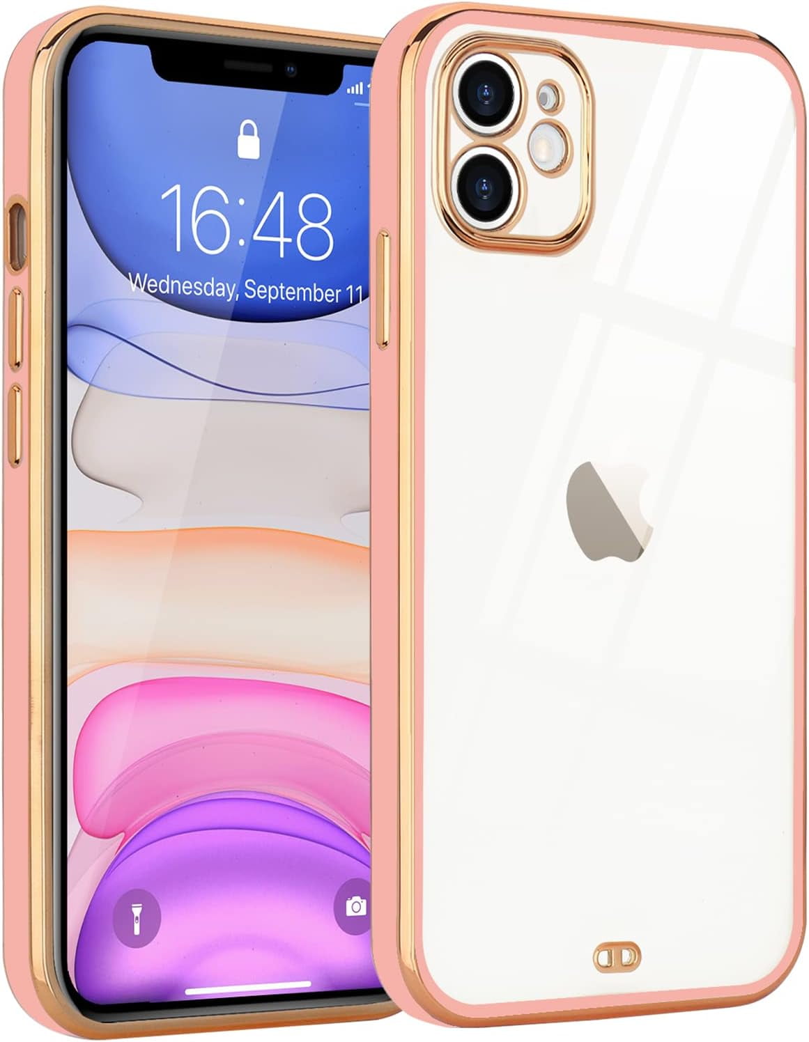 Case Compatible with iPhone 11 Crystal Clear Transparent Design Back