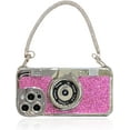 thumbnail image 1 of Case Compatible with iPhone 12,Cute 3D Vintage Camera Phone Case with Hand Strap Unique Cool Silicone TPU Case Shockproof Protective Case Women Girls for iPhone 12, 1 of 14