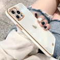 thumbnail image 1 of Case Compatible with iPhone 12 Pro Max Case Crystal Clear Transparent Design Back Bumper Shockproof Slim Fit Soft TPU Silicone Protective Phone Case Cover for iPhone 12 Pro Max, White, 1 of 7