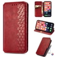 thumbnail image 1 of Case Compatible for iPhone 13 Mini 2021(5.4 inch), Allytech Magnetic Closure Flip PU Leather Wallet Case with Card Slots Folio Kickstand Protective Case for iPhone 13 Mini 5G, Red, 1 of 5