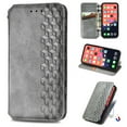 thumbnail image 1 of Case Compatible for iPhone 13 Pro Max 2021(6.7 inch), Allytech Magnetic Closure Flip PU Leather Wallet Case with Card Slots Folio Kickstand Protective Case for iPhone 13 Pro Max 5G, Gray, 1 of 5