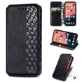 thumbnail image 1 of Case Compatible for iPhone 13 Pro Max 2021(6.7 inch), Allytech Magnetic Closure Flip PU Leather Wallet Case with Card Slots Folio Kickstand Protective Case for iPhone 13 Pro Max 5G, Black, 1 of 5