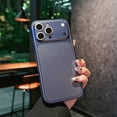 thumbnail image 1 of Case Compatible with iPhone 13 Pro, Metal Bumper Frame Case + PC Back, Luxury Ultra Thin Lightweight Shockproof Drop Protective Scratch-resistant Anti-Slip Phone Case Cover, Blue, 1 of 6