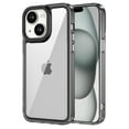 thumbnail image 1 of Case Compatible with iPhone 14, Luxury Transparent Lightweight Non-Yellowing Anti-Scratch Ultra Thin Wireless Charging TPU+PC Back Case Designed for iPhone 14, Black, 1 of 6