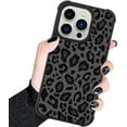 thumbnail image 1 of Case Compatible with iPhone 14 Plus,Black Leopard Design,Tire Texture Non-Slip +Shockproof Rugged TPU Protective Case for iPhone 14 Plus 6.7 Inch (2022) Leopard Pattern, 1 of 13