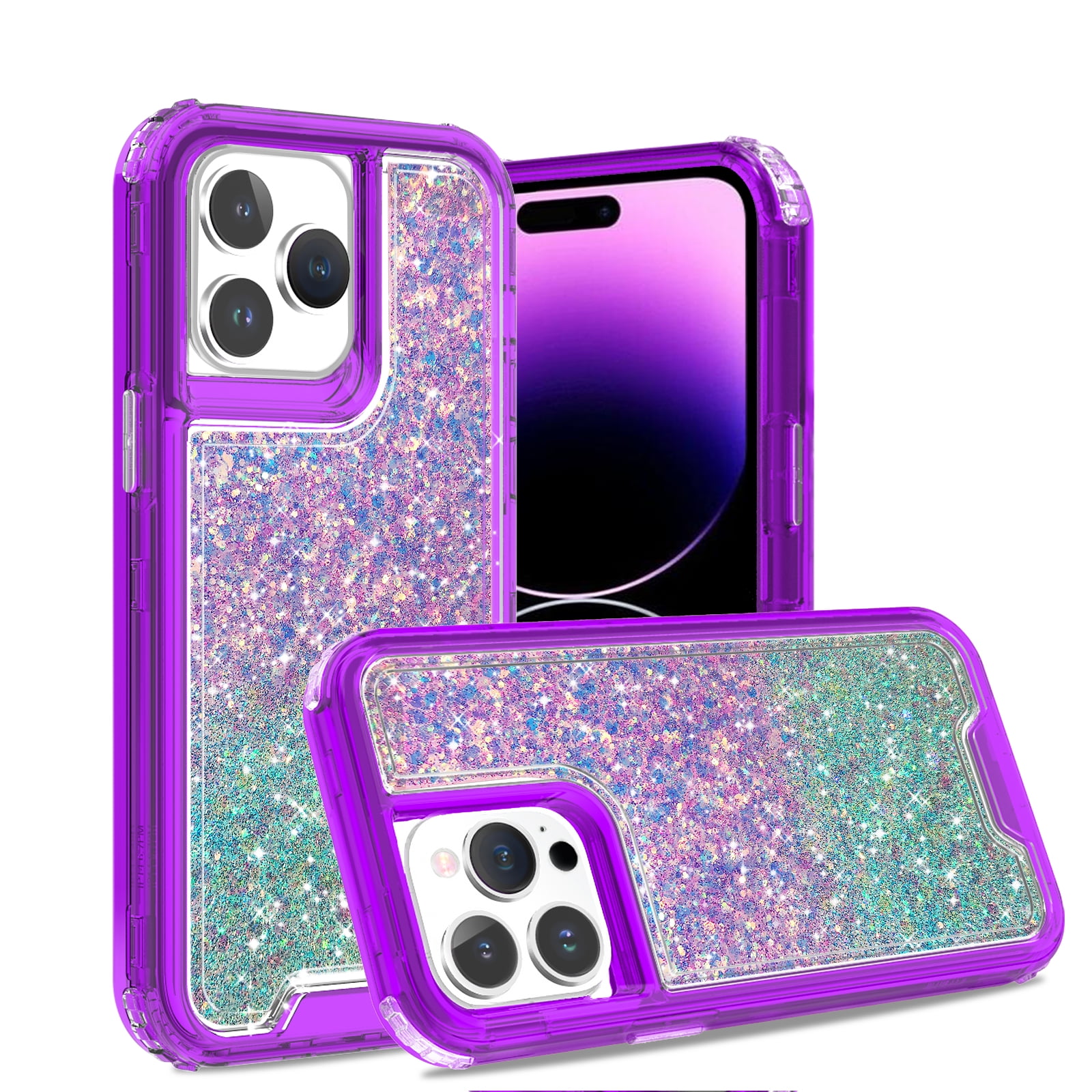Miagon Glitter Cover For Xiaomi Redmi Note 12 4G,Soft Slim Silicone Protective Cute Clear Sparkly Bling Butterfly Bumper Case For Girls Women,Butterfly Clear