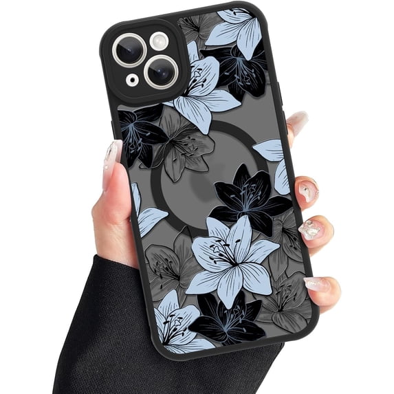 Case Compatible with iPhone 15 Plus Cute Flower Floral Pattern Design ...