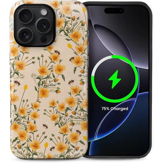 Case Compatible with iPhone 16 Pro [Compatible with MagSafe] Hybrid 2 ...