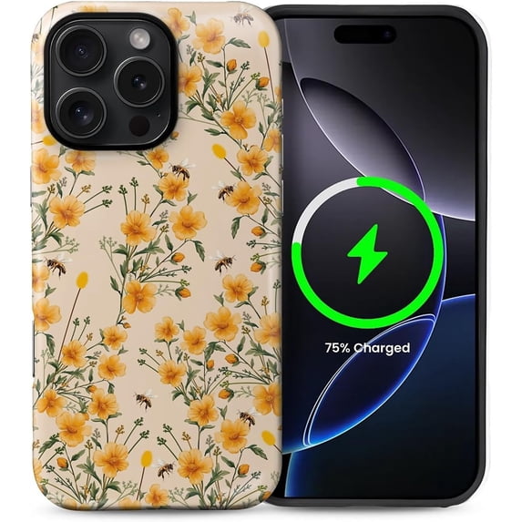 Case Compatible with iPhone 16 Pro Max [Compatible with MagSafe] Hybrid ...
