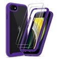 thumbnail image 1 of Case Compatible with iPhone SE, iPhone 8 Case, iPhone 7/ 6s/6 Case with Tempered Glass Screen Protector [2 Pack], Full-Body Shockproof Hybrid Phone Cover Case for iPhone SE/8/7/6s/6, 1 of 8