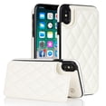 thumbnail image 1 of Case Compatible with iPhone XS Max, Stylish Card Slots Kickstand PU Leather Back Case Magnetic Closure RFID Blocking Drop Protective Shockproof Cover for iPhone XS Max, White, 1 of 8