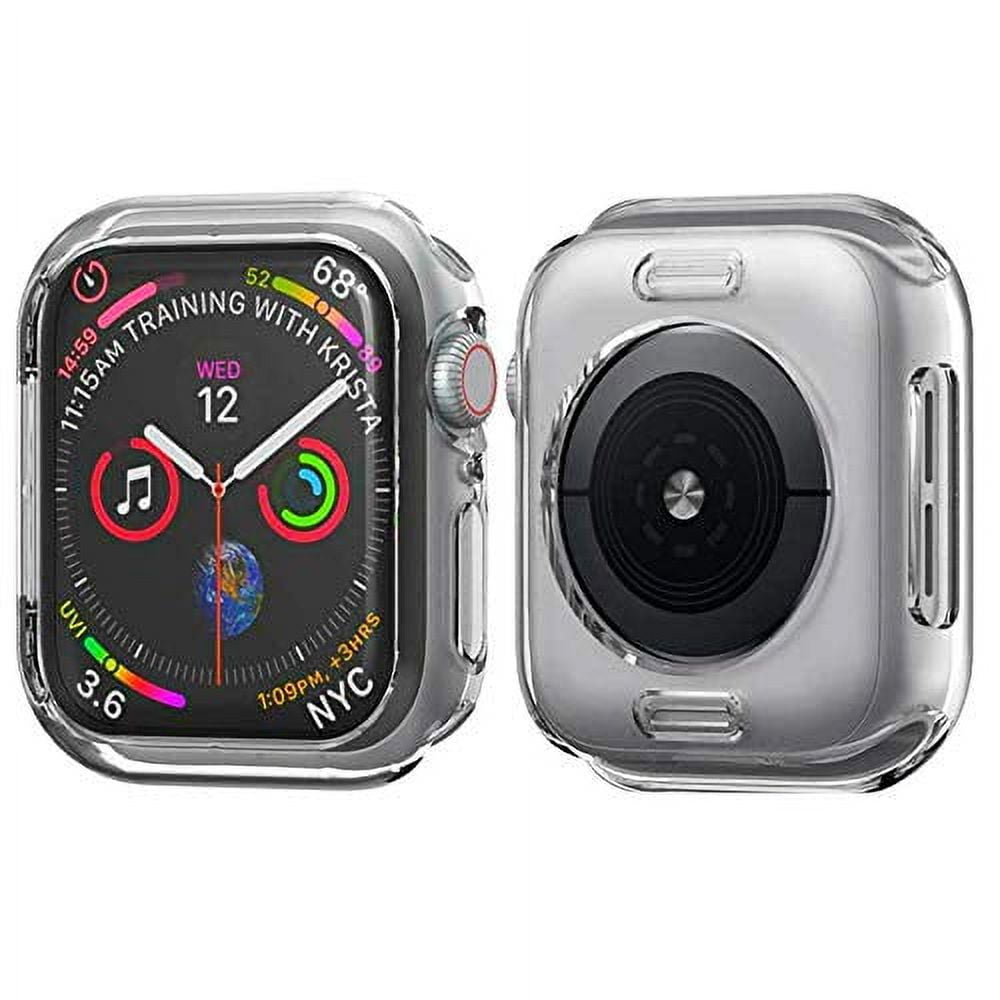 Case Compatible to iWatch Series 4 Series 44mm for Apple Watch, Protective Frame TPU HD Clear Ultra-Thin Bumper Cover (44mm)