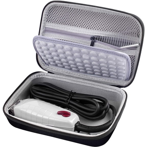 Case Compatible with Andis Professional T-Outliner Beard/ Hair Trimmer, Fits for Model GTO 04710/ 04603/ 04775, with Mesh Pocket for Attachment Set