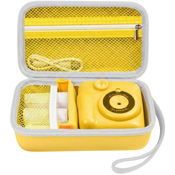 Case Compatible with ESOXOFFORE for Dylanto for Mafiti Instant Print Camera for Kids, Film Camera Storage Holder Organizer Bag (Box Only)- Yellow