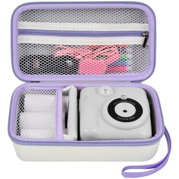 Case Compatible with ESOXOFFORE for WEEFUN for Mafiti Instant Print Camera for Kids, Film Camera Storage Holder Organizer Bag (Box Only)- White
