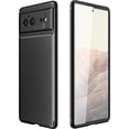 thumbnail image 1 of Case Compatible with Google Pixel 6 2021,Slim Shockproof Soft TPU Protective Shell for Google Pixel 6 2021 (Black), 1 of 8