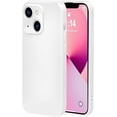 thumbnail image 1 of Case Compatible with IPhone 13 6.1 Inches, Straight Edge Fine Hole Soft Liquid Silica Gel Military Grade Shockproof Fingerprint Protection(White), 1 of 14