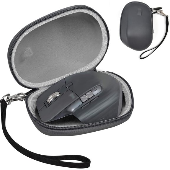 Case Compatible with Logitech MX Master 3s/ Master 3/ Mx Master 2s Advanced Wireless Mouse, Portable Bluetooth Mouse Storage Box Bag - Grey
