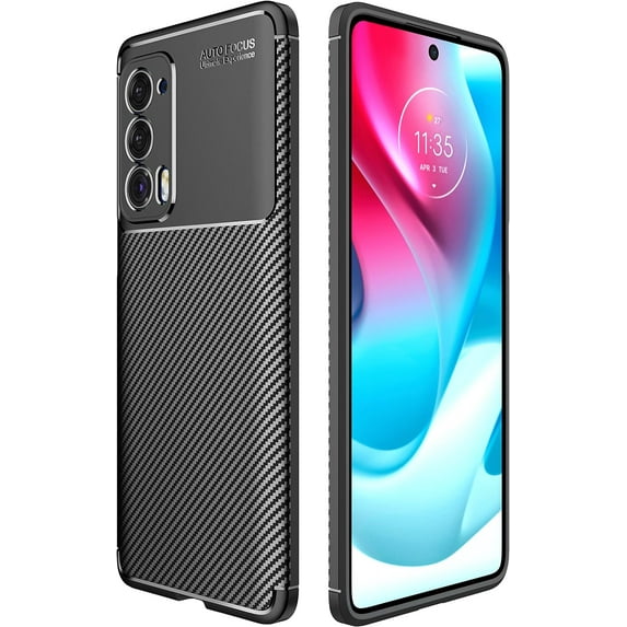 Case Compatible with Moto Edge 2021,Slim Shockproof Soft TPU Protective Shell for Motorola Moto Edge 2021 (Black)