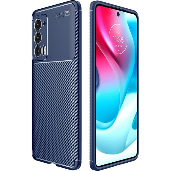 Case Compatible with Moto Edge 2021,Slim Shockproof Soft TPU Protective Shell for Motorola Moto Edge 2021 (Blue)