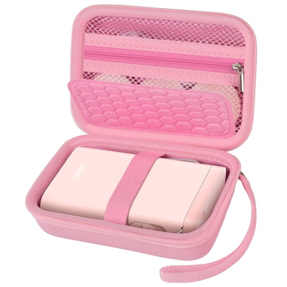 Case Compatible with Nelko P21/ for Phomemo D30 D35 Label Maker Machine, for JADENS D11/ for SUPVAN Mini Labeler Sticker - Pink