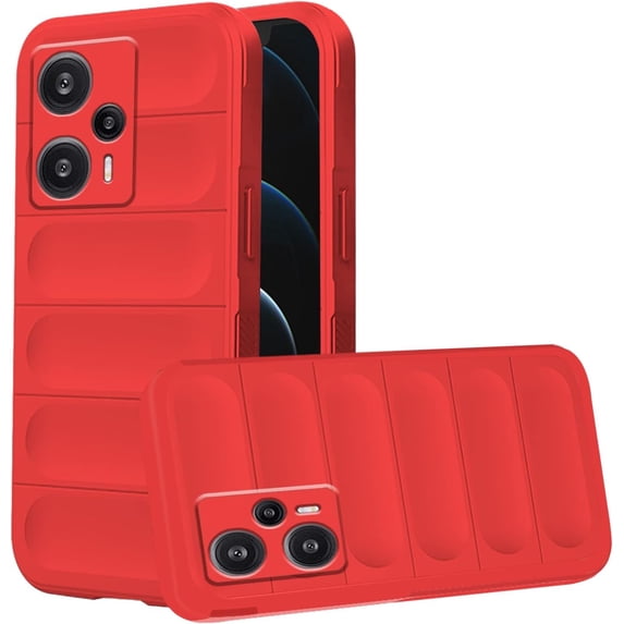 Case Compatible with Poco F5 Case Shockproof, Soft TPU Slim Xiaomi Poco F5 Case for Women Men Anti-Scratch Protective Phone Case (Red)