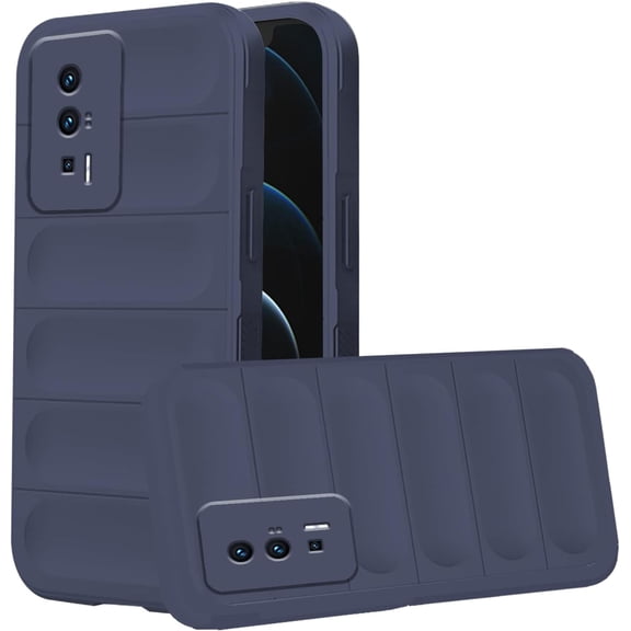 Case Compatible with Poco F5 Pro Case Shockproof, Soft TPU Slim Poco F5 Pro Case for Women Men Anti-Scratch Protective Phone Case (Blue)