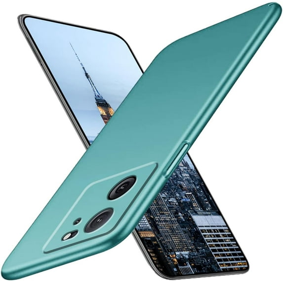 Case Compatible with Xiaomi 13T Pro Case Shockproof, Ultra Thin Xiaomi 13T Case Matte Hard PC Phone Case Anti-Scratch Protective Cases (Green)