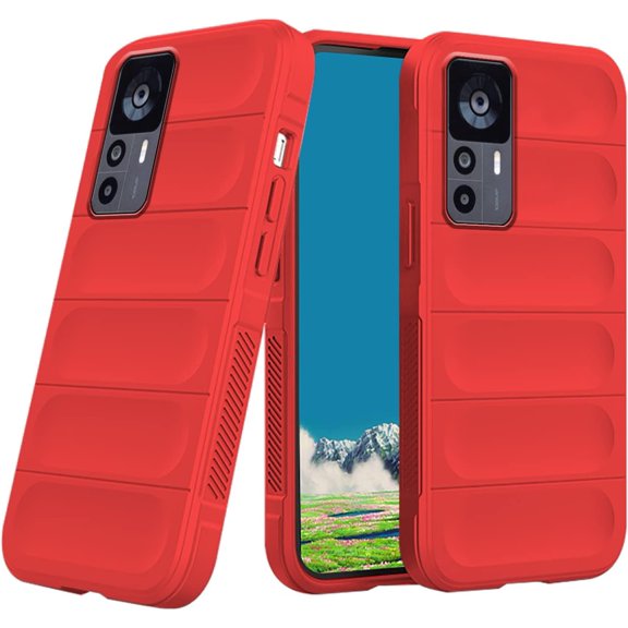 Case Compatible with Xiaomi Redmi Note 12S Case Shockproof, Soft TPU Slim Redmi Note 12S Case for Women Men Anti-Scratch Protective Phone Case (Red)