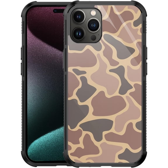Case Compatible with iPhone 13/14, Camouflage Case for iPhone 13/14 Design for Men Boys [Anti-Scratch] Non-Slip+Shockproof Rugged TPU Protective Case