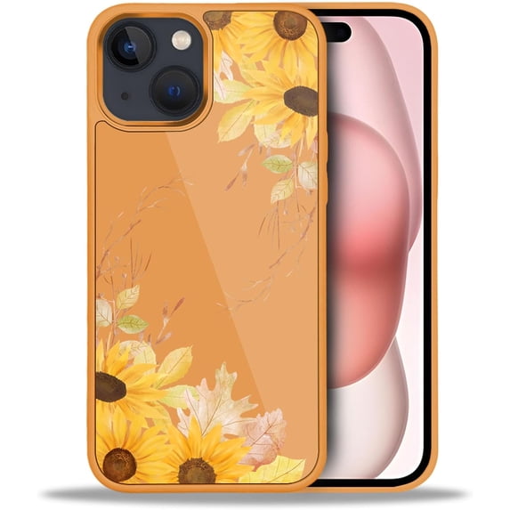 Case Compatible with iPhone 13/14,Sunflower Pattern Case for Girls ...